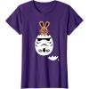 imageStar Wars Chocolate Bunny and Stormtrooper Easter Egg Funny TShirtPurple