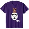 imageStar Wars Chocolate Bunny and Stormtrooper Easter Egg Funny TShirtPurple