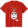imageStar Wars Chocolate Bunny and Stormtrooper Easter Egg Funny TShirtRed