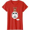 imageStar Wars Chocolate Bunny and Stormtrooper Easter Egg Funny TShirtRed