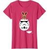 imageStar Wars Chocolate Bunny and Stormtrooper Easter Egg Funny TShirtRed Heather