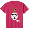 imageStar Wars Chocolate Bunny and Stormtrooper Easter Egg Funny TShirtRed Heather