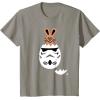 imageStar Wars Chocolate Bunny and Stormtrooper Easter Egg Funny TShirtSlate Grey