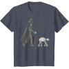imageStar Wars Darth Vader ATAT Walker Disney TShirtHeather Blue