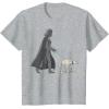 imageStar Wars Darth Vader ATAT Walker Disney TShirtHeather Grey