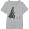 imageStar Wars Darth Vader ATAT Walker Disney TShirtHeather Grey