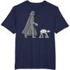 imageStar Wars Darth Vader ATAT Walker Disney TShirtNavy Blue