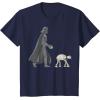 imageStar Wars Darth Vader ATAT Walker Disney TShirtNavy Blue