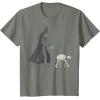 imageStar Wars Darth Vader ATAT Walker Disney TShirtOlive Heather