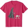 imageStar Wars Darth Vader ATAT Walker Disney TShirtRed Heather
