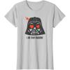 imageStar Wars Darth Vader I Am Your Valentine TShirtSilver Grey