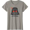 imageStar Wars Darth Vader I Am Your Valentine TShirtSlate Grey