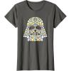 imageStar Wars Easter Egg Fill Darth Vader Mask and Helmet TShirtAsphalt Grey