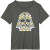 imageStar Wars Easter Egg Fill Darth Vader Mask and Helmet TShirtAsphalt Grey