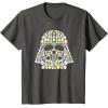 imageStar Wars Easter Egg Fill Darth Vader Mask and Helmet TShirtAsphalt Grey