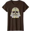 imageStar Wars Easter Egg Fill Darth Vader Mask and Helmet TShirtBrown