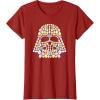 imageStar Wars Easter Egg Fill Darth Vader Mask and Helmet TShirtCranberry Red