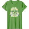 imageStar Wars Easter Egg Fill Darth Vader Mask and Helmet TShirtGrass Green