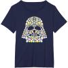 imageStar Wars Easter Egg Fill Darth Vader Mask and Helmet TShirtNavy Blue