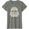 imageStar Wars Easter Egg Fill Darth Vader Mask and Helmet TShirtOlive Heather