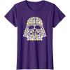 imageStar Wars Easter Egg Fill Darth Vader Mask and Helmet TShirtPurple