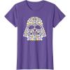 imageStar Wars Easter Egg Fill Darth Vader Mask and Helmet TShirtPurple Heather