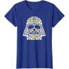 imageStar Wars Easter Egg Fill Darth Vader Mask and Helmet TShirtRoyal Blue