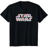imageStar Wars Easter Floral Pink ampamp Orange Blooming Logo TShirtBlack