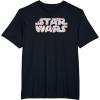 imageStar Wars Easter Floral Pink ampamp Orange Blooming Logo TShirtBlack