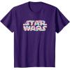 imageStar Wars Easter Floral Pink ampamp Orange Blooming Logo TShirtPurple