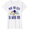 imageStar Wars Easter May The Eggs Be With You Text TShirtWhite