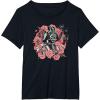 imageStar Wars Easter Spring Darth Vader Floral Side Portrait TShirtBlack