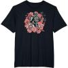 imageStar Wars Easter Spring Darth Vader Floral Side Portrait TShirtBlack