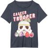 imageStar Wars Easter Storm Trooper With Logo Eggs TShirtHeather Blue