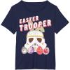 imageStar Wars Easter Storm Trooper With Logo Eggs TShirtNavy Blue