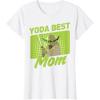 imageStar Wars Mothers Day Yoda Best Mom Yoda Cartoon Portrait TShirtWhite