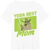 imageStar Wars Mothers Day Yoda Best Mom Yoda Cartoon Portrait TShirtWhite