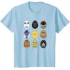 imageStar Wars Original Trilogy Classic Characters Easter Eggs TShirtBaby Blue