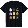 imageStar Wars Original Trilogy Classic Characters Easter Eggs TShirtBlack