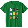 imageStar Wars Original Trilogy Classic Characters Easter Eggs TShirtKelly Green