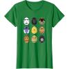 imageStar Wars Original Trilogy Classic Characters Easter Eggs TShirtKelly Green