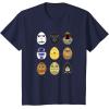 imageStar Wars Original Trilogy Classic Characters Easter Eggs TShirtNavy Blue