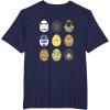 imageStar Wars Original Trilogy Classic Characters Easter Eggs TShirtNavy Blue
