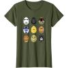 imageStar Wars Original Trilogy Classic Characters Easter Eggs TShirtOlive Green