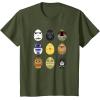 imageStar Wars Original Trilogy Classic Characters Easter Eggs TShirtOlive Green