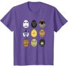 imageStar Wars Original Trilogy Classic Characters Easter Eggs TShirtPurple Heather