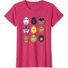 imageStar Wars Original Trilogy Classic Characters Easter Eggs TShirtRed Heather