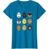 imageStar Wars Original Trilogy Classic Characters Easter Eggs TShirtSapphire Blue
