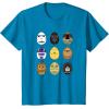 imageStar Wars Original Trilogy Classic Characters Easter Eggs TShirtSapphire Blue