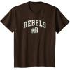 imageStar Wars R2D2 Rebels Letter R Collegiate Sports Team TShirtBrown